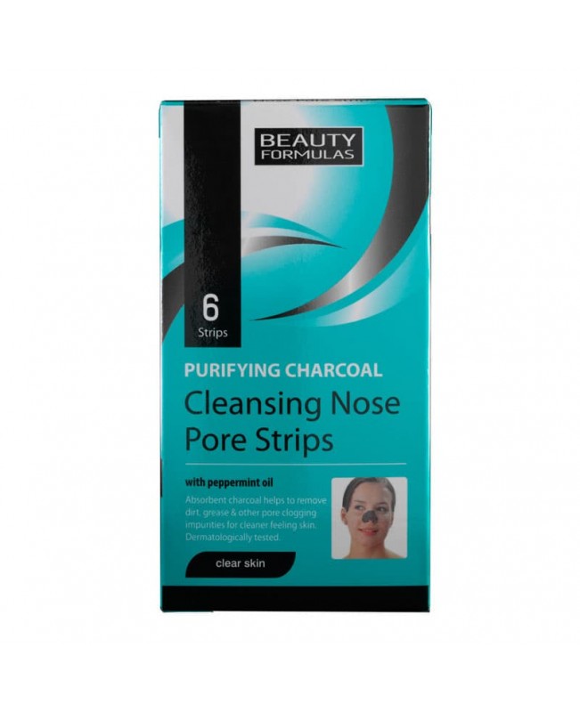 BEAUTY FORMULAS CHARCOAL CLEANSING NOSE PORE STRIPS 6 STRIPS