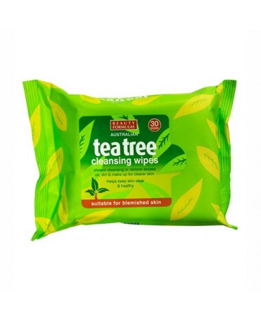 BEAUTY FORMULAS TEA TREE CLEANSING WIPES...