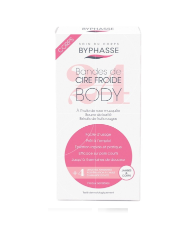 BYPHASSE COLD WAX BODY STRIPS 24PCS