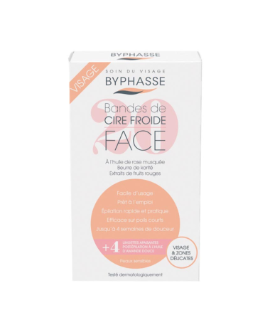 BYPHASSE COLD WAX FACE STRIPS 20PCS