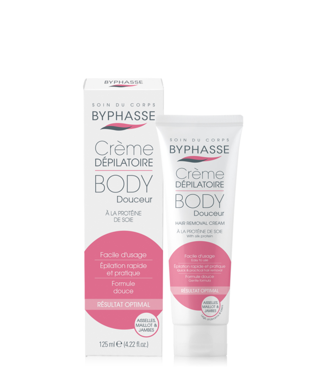 BYPHASSE BODY HAIR REMOVAL CREAM SILK EXTRACT 125ML