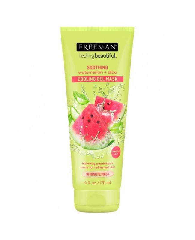 FREEMAN BEAUTY SOOTHING WATERMELON AND ALOE COOLING GEL MASK 175ML