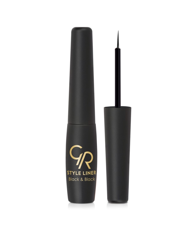 GOLDEN ROSE Style Liner Black & Black Eyeliner 6.5ml