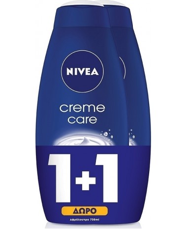 NIVEA CREME CARE BATH CREAM 2X750ML