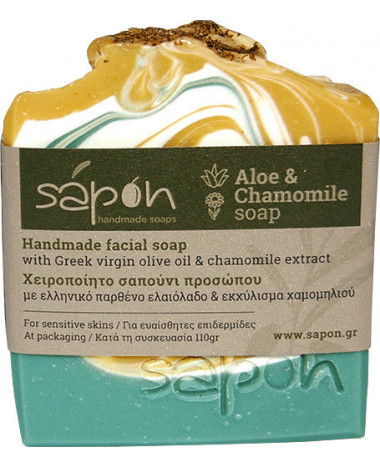 SAPON ALOE & CHAMOMILE SOAP 110GR